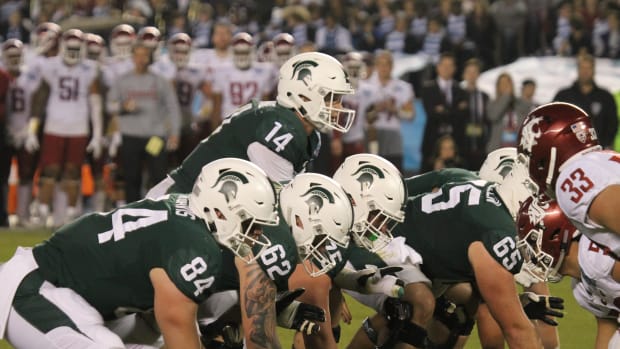 Brian Lewerke and the Spartans vs Washington State (Duffy Carpenter @DuffyCarpenter1 )